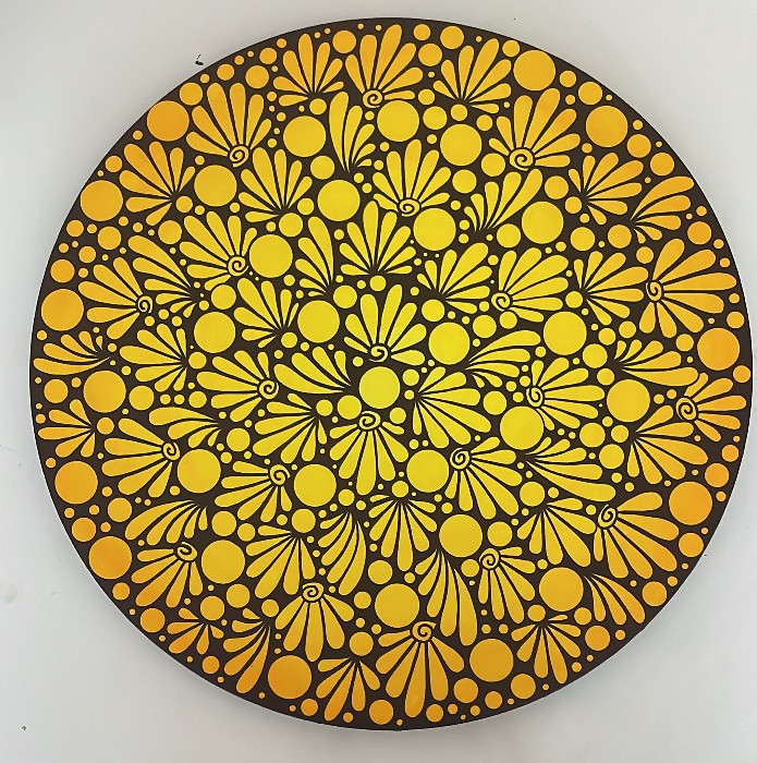 Round garden yellow to orange - 50 cm - €1000
