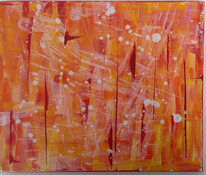 Fire and snow - 30x25 - €400